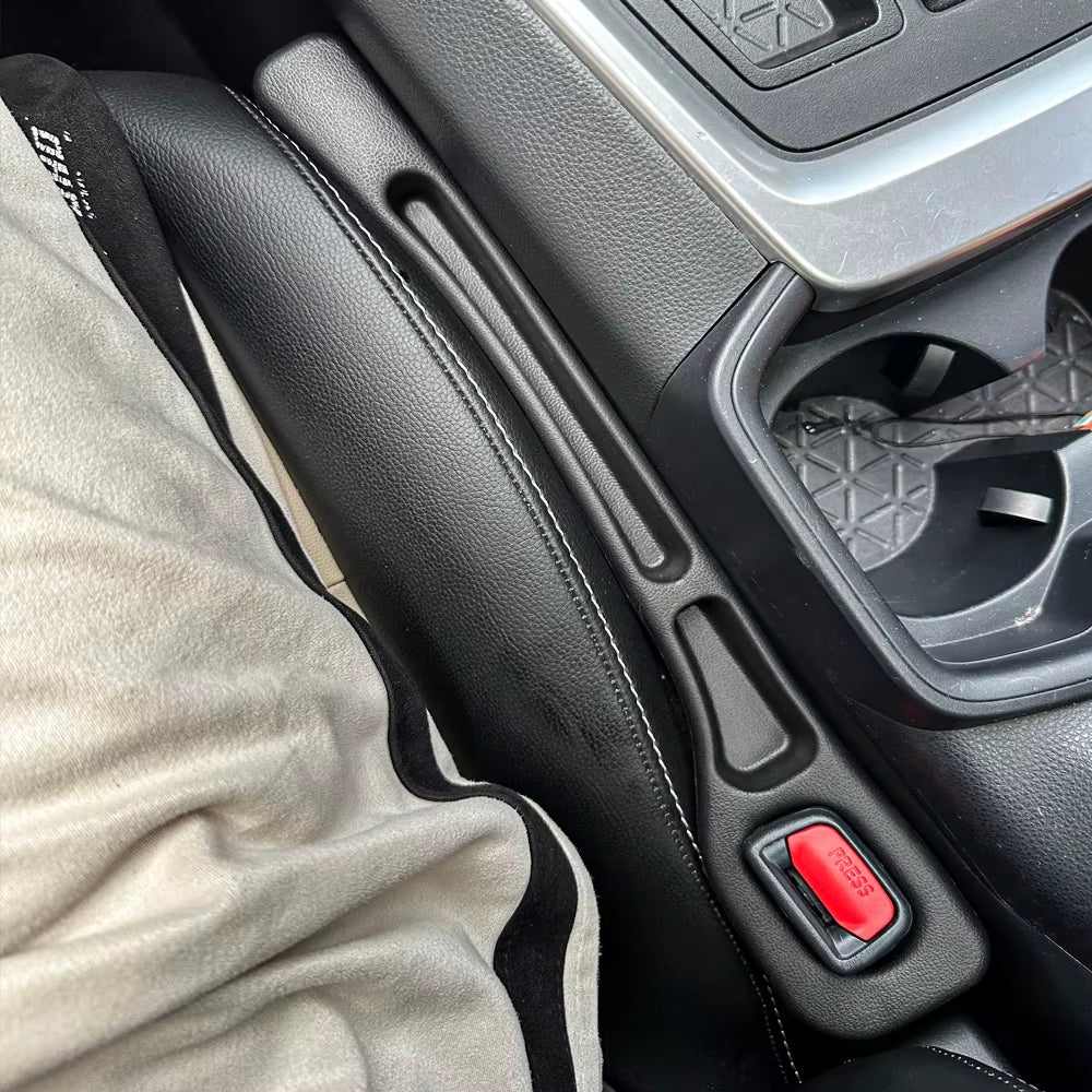 Universal Car Seat Gap Filler – Leak-Proof Side Seat Organizer for Phones, Wallets, Keys & Small Items