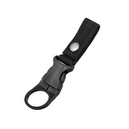 Quickdraw Carabiner Water Bottle Holder Clip – Molle Backpack Hanger Hook for Hiking, Camping & Outdoor Adventures