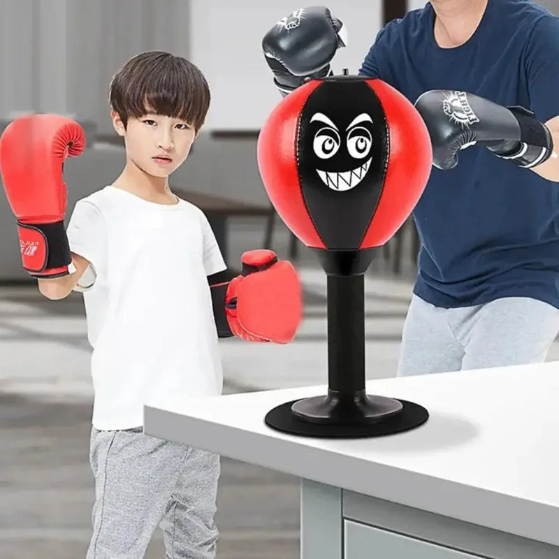 Kids Punching Bag Toy with Suction Cup – Desktop Stress Relief Boxing Ball for Fun Exercise & Active Play