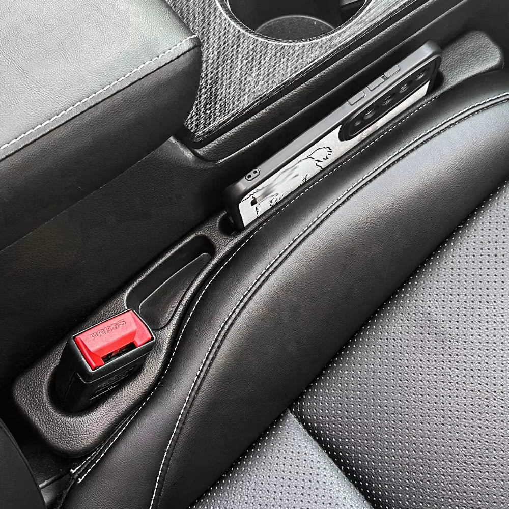 Universal Car Seat Gap Filler – Leak-Proof Side Seat Organizer for Phones, Wallets, Keys & Small Items