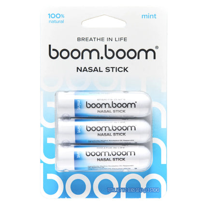BoomBoom Nasal Stick – Essential Oil Nasal Inhaler with Vapor Flow Technology for Refreshing, Easy Breathing & Daily Wellness