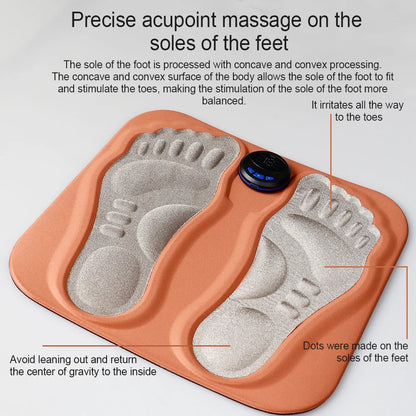 Rechargeable EMS Foot Massager Pad – Electric Muscle Stimulator Mat for Foot Relaxation, Pain Relief & Improved Circulation