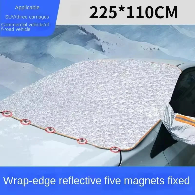 Universal Car Windshield Sun Shade Cover – Waterproof Snow, Ice & UV Protection for Front Windscreen
