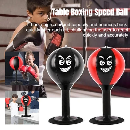 Kids Punching Bag Toy with Suction Cup – Desktop Stress Relief Boxing Ball for Fun Exercise & Active Play
