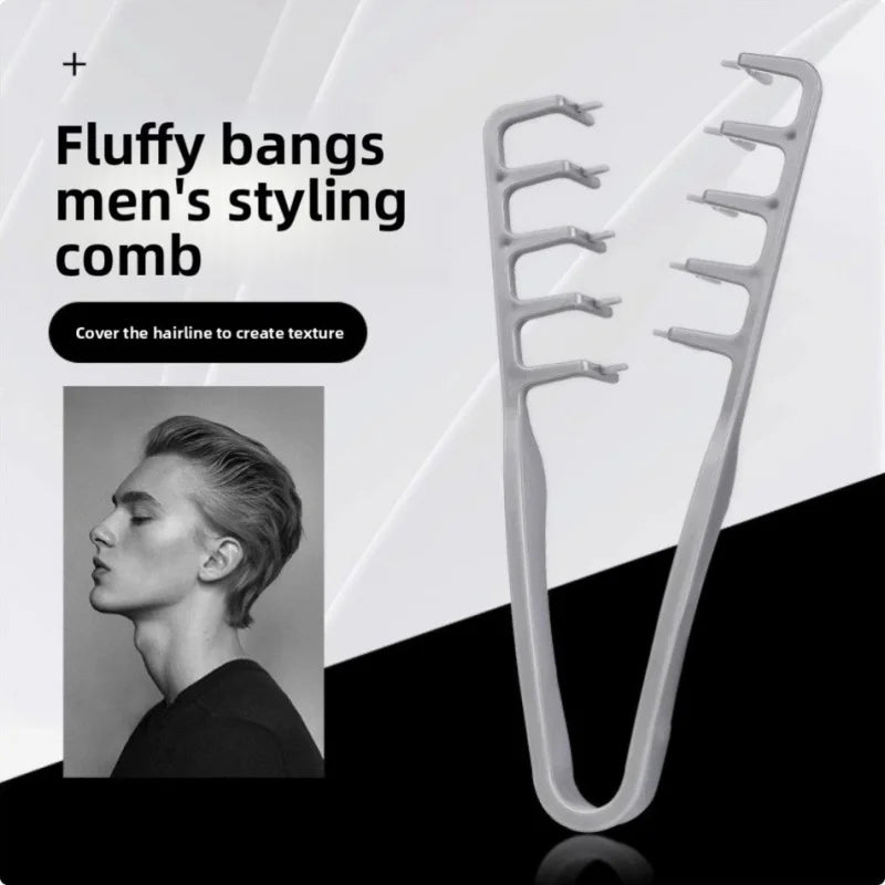 Men's Hair Volumizing Comb – Z-Shape Root Lift Styling Comb for Fluffy Hairstyles, Bangs & Seamless Hair Parting