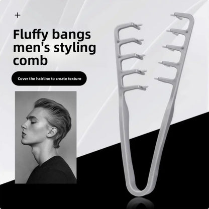 Men's Hair Volumizing Comb – Z-Shape Root Lift Styling Comb for Fluffy Hairstyles, Bangs & Seamless Hair Parting