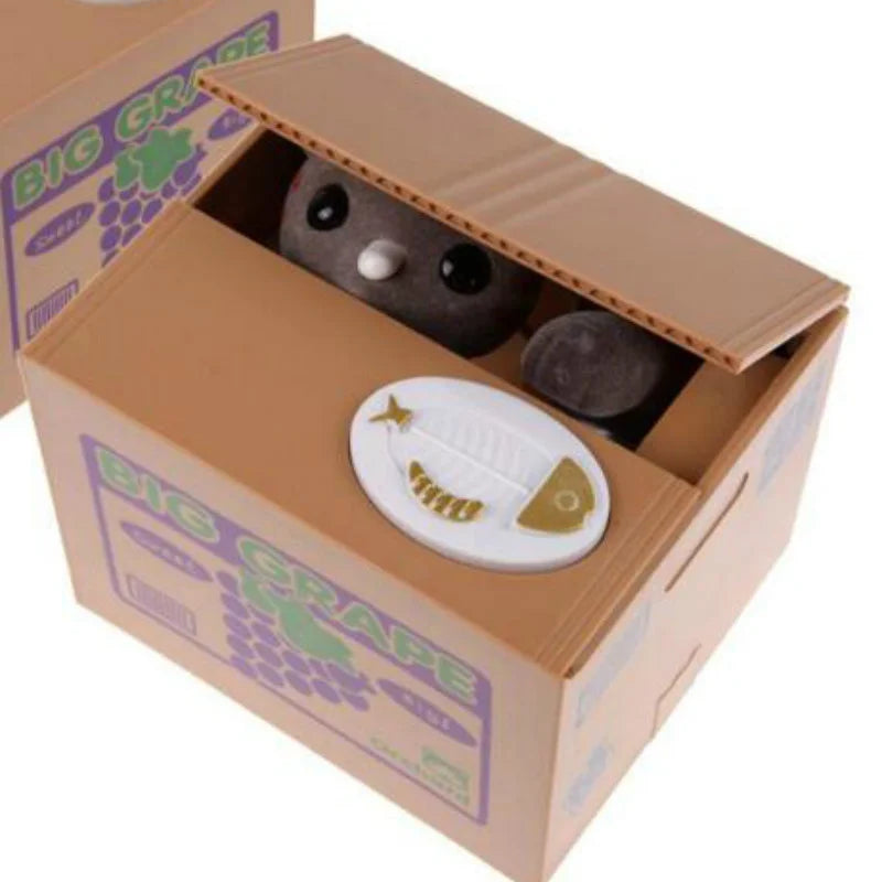 Cute Panda Stealing Coin Bank – Automatic Money Saving Piggy Bank for Kids, Fun Coin-Eating Money Box Gift