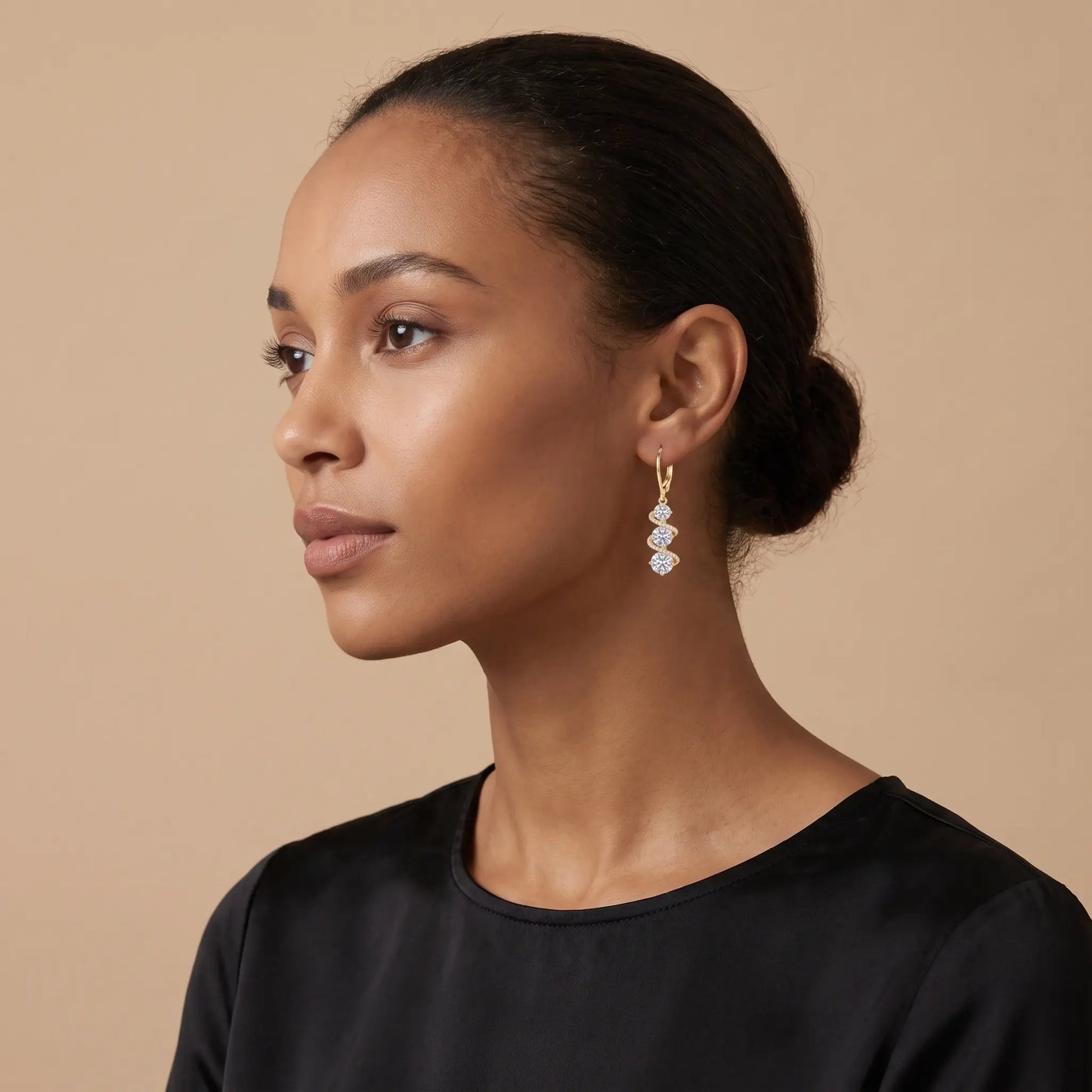 Lisizen Luxury Zircon Tassel Earrings – Elegant Long Dangle Earrings for Women, Minimalist Fashion Jewelry