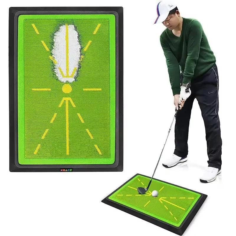 Golf Swing Training Mat – Impact Strike Detection Pad with Swing Path Feedback for Beginners & Practice