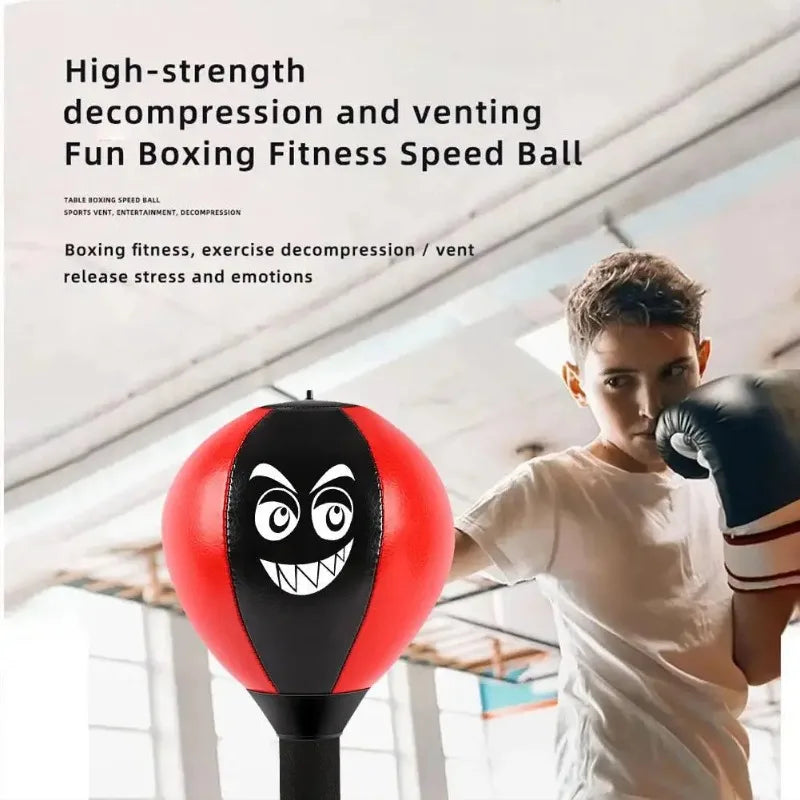 Kids Punching Bag Toy with Suction Cup – Desktop Stress Relief Boxing Ball for Fun Exercise & Active Play
