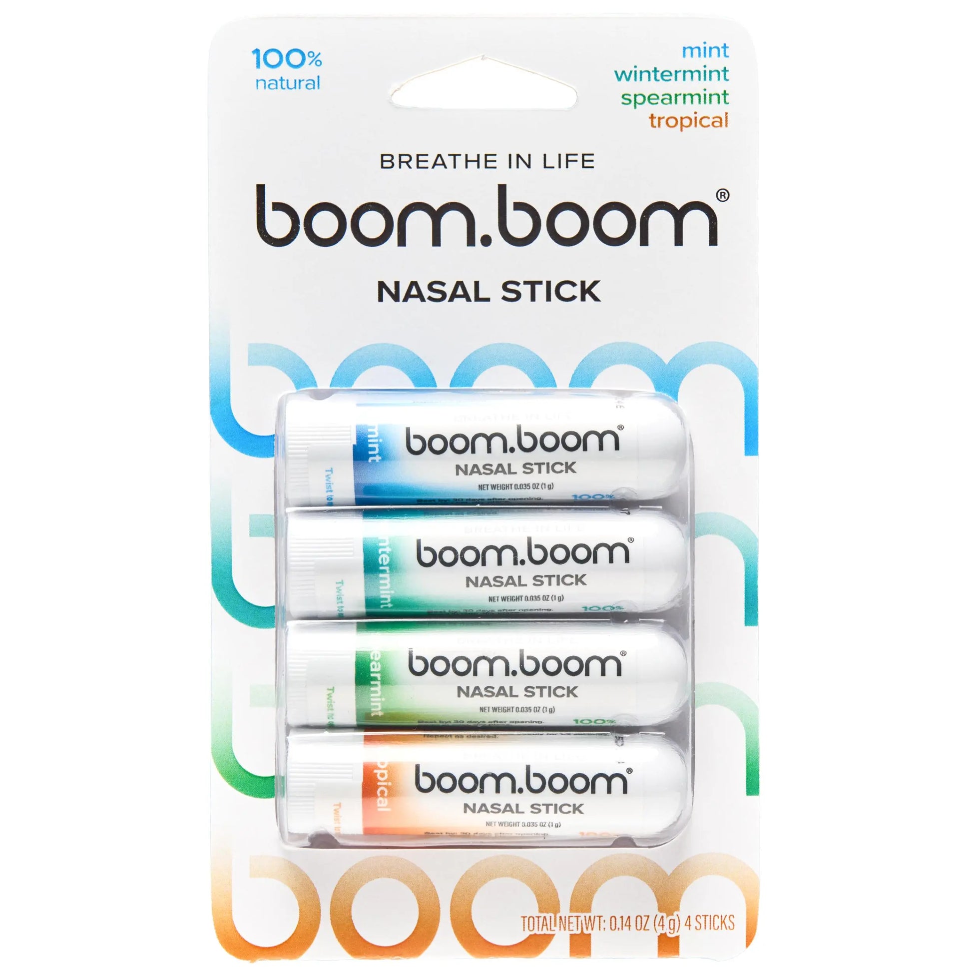 BoomBoom Nasal Stick – Essential Oil Nasal Inhaler with Vapor Flow Technology for Refreshing, Easy Breathing & Daily Wellness