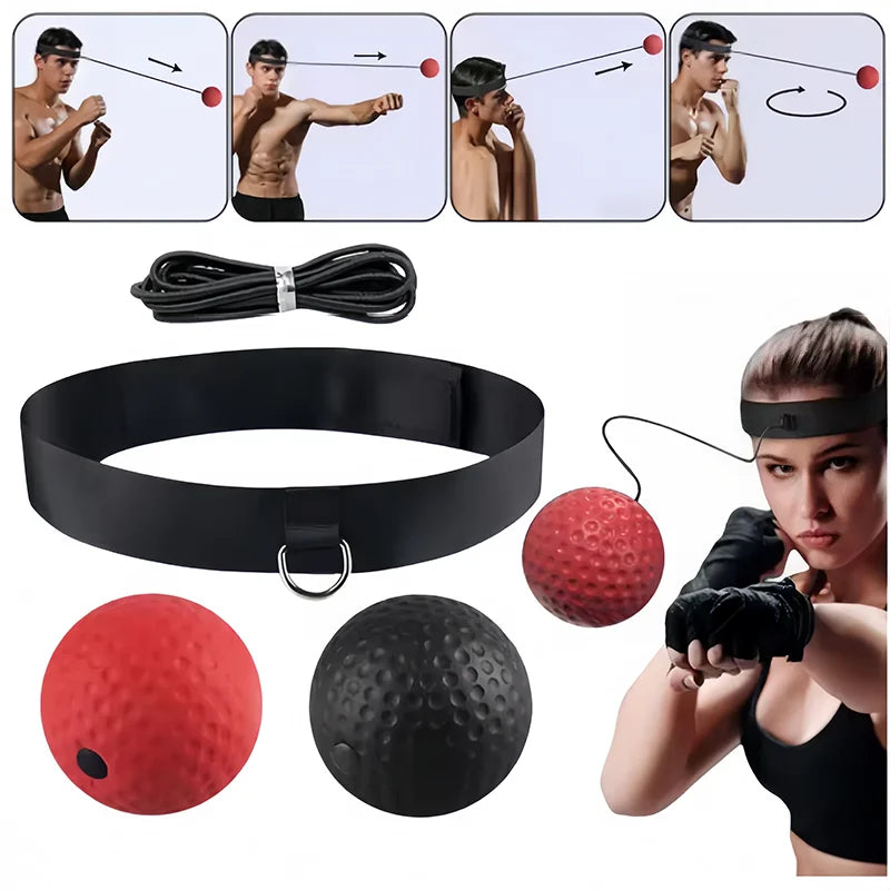 Kids Boxing Training Reflex Ball – Headband Punching Ball for Hand-Eye Coordination, Speed & Family Play