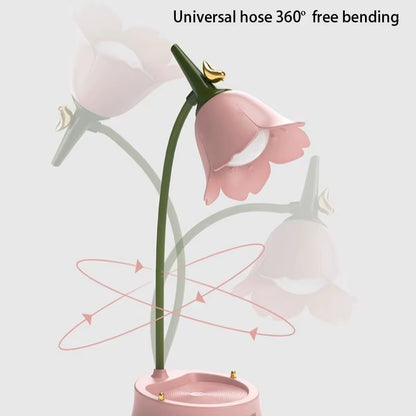 Flower LED Desk Lamp – Touch Control Eye-Caring Reading Light for Bedroom, Study Desk & Home Office