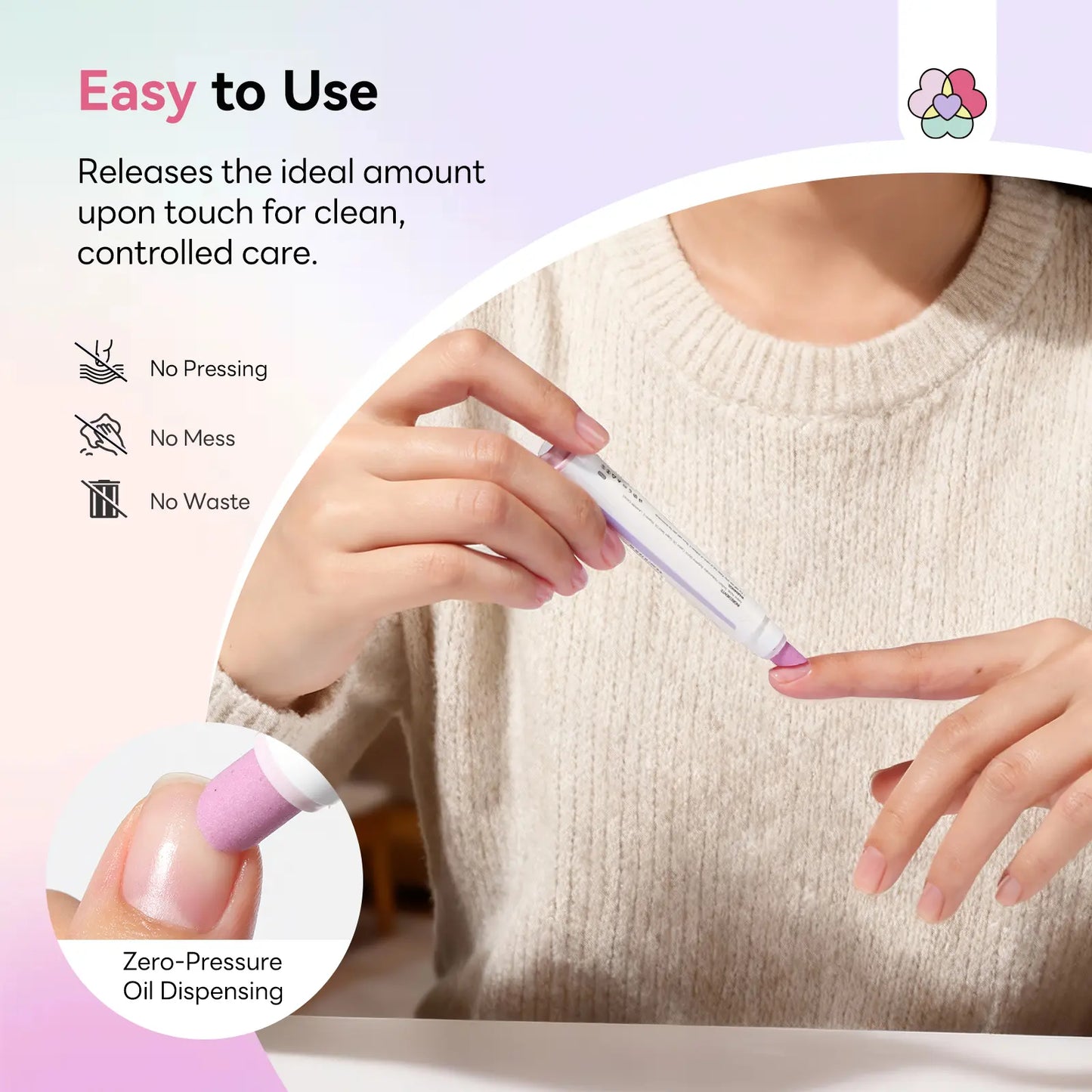 Saviland Cuticle Care Pen Set – Ceramic Cuticle Pusher & Nourishing Cuticle Oil for Healthy, Strong Nails