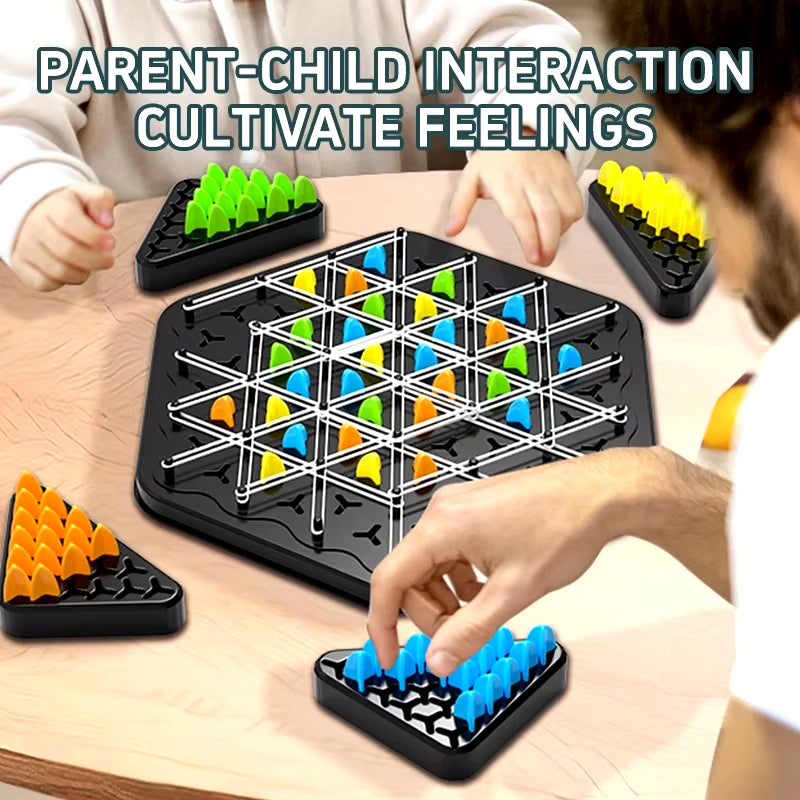 Chain Triangle Chess Splendor Duel Board Game – Strategic Family Logic Game for Kids & Adults