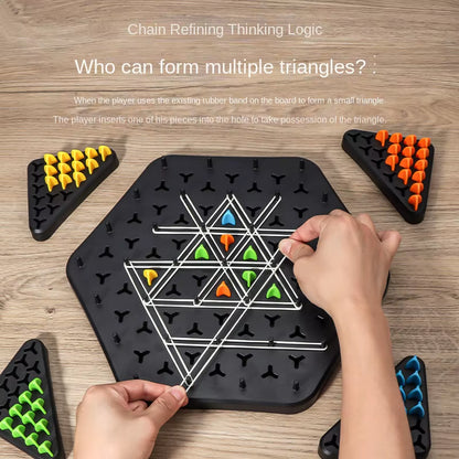 Chain Triangle Chess Splendor Duel Board Game – Strategic Family Logic Game for Kids & Adults