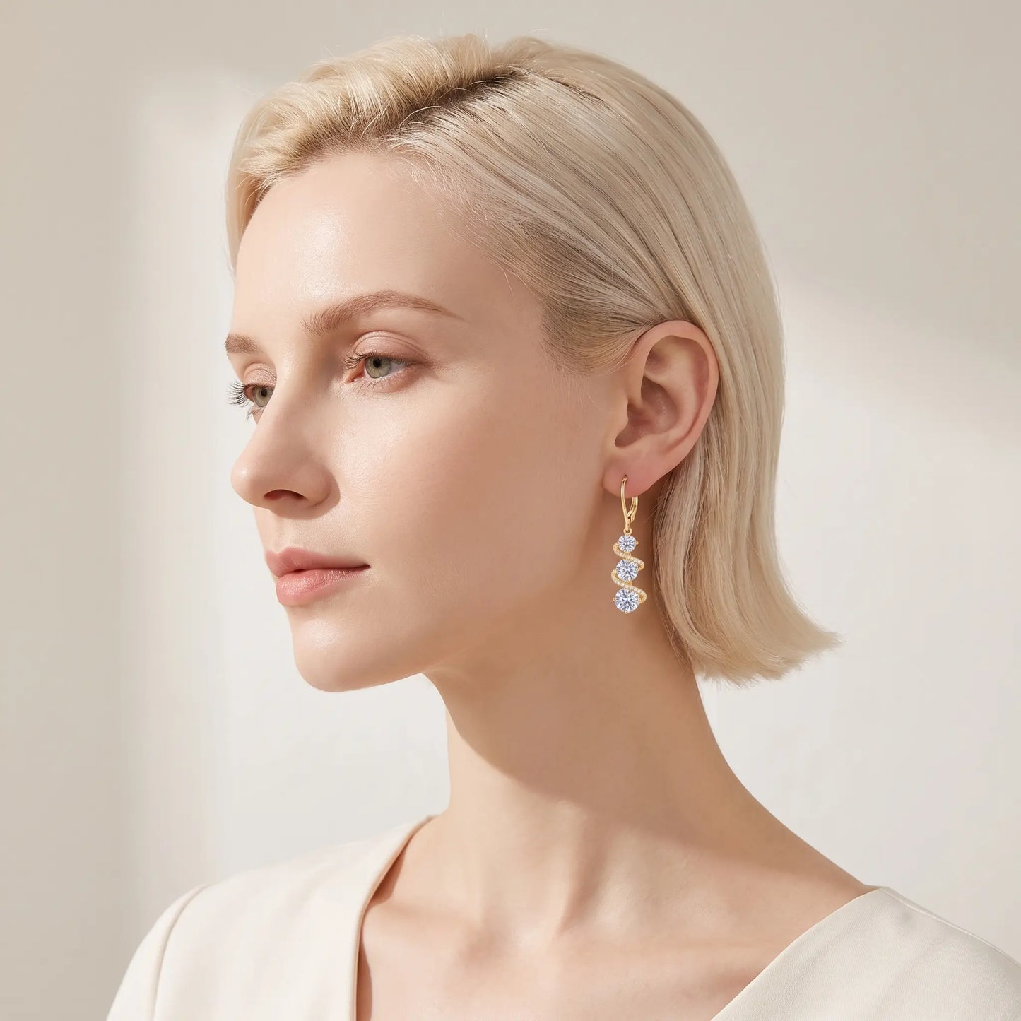 Lisizen Luxury Zircon Tassel Earrings – Elegant Long Dangle Earrings for Women, Minimalist Fashion Jewelry