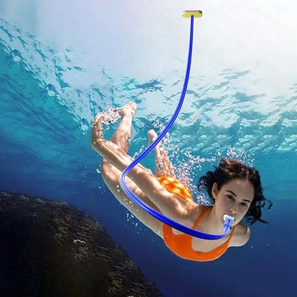 Scuba Diving Oxygen Supply Set – Leak-Proof Silicone Breathing Valve with Splash-Resistant Regulator, Snorkels & Diving Mask for Pool Training