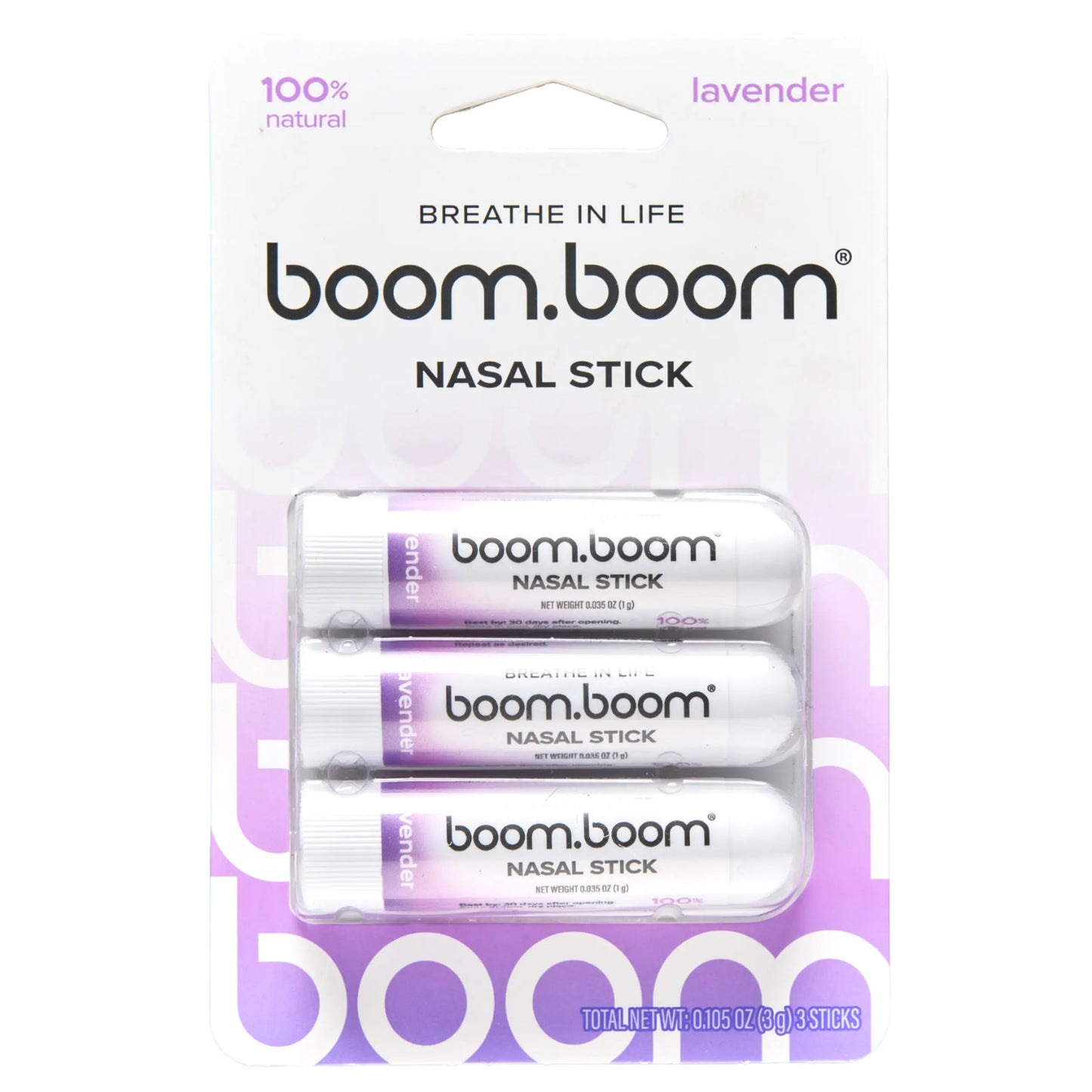 BoomBoom Nasal Stick – Essential Oil Nasal Inhaler with Vapor Flow Technology for Refreshing, Easy Breathing & Daily Wellness