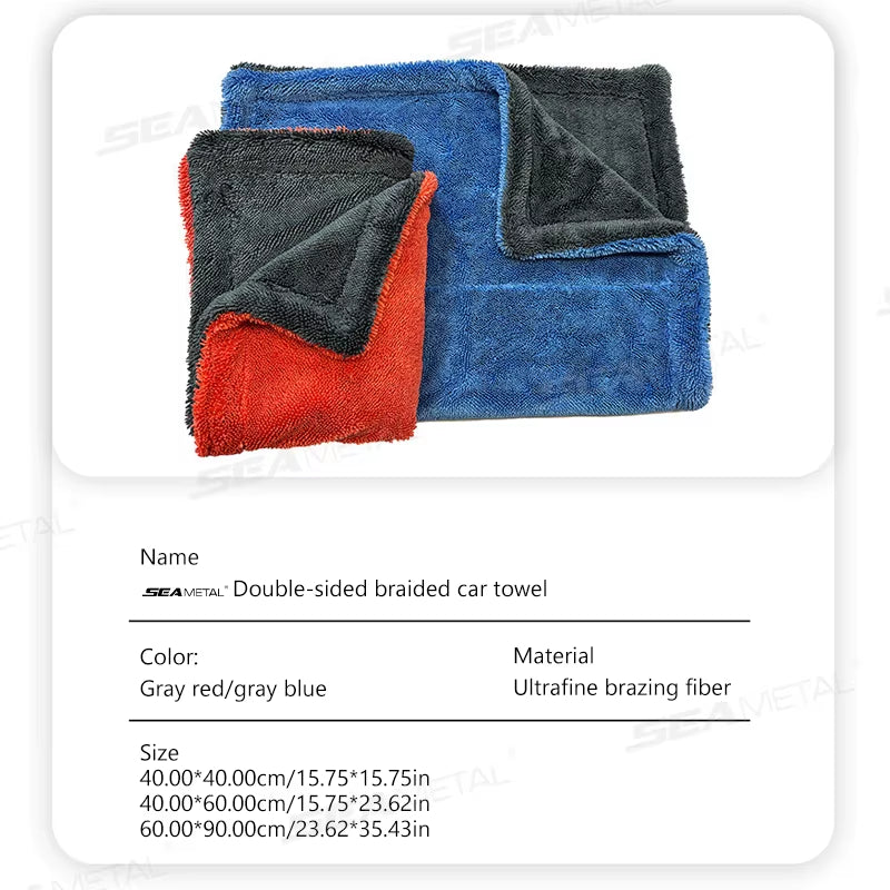 Premium 1200GSM Microfiber Car Drying Towel – Ultra Absorbent Scratch-Free Auto Detailing Cloth