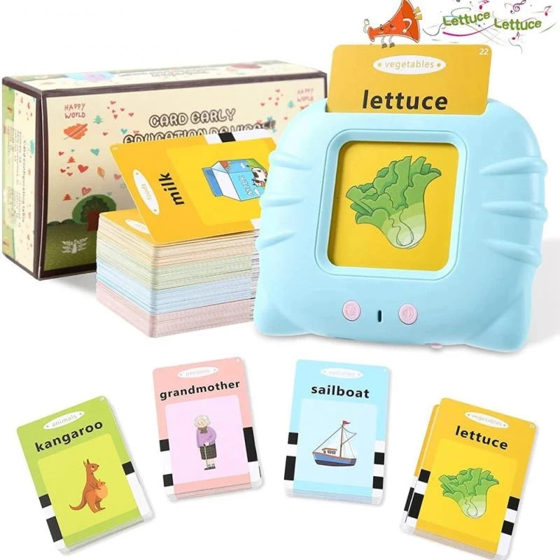 Talking Flash Cards for Kids – Interactive Electronic English Learning Toy with Audio, Educational Sight Word Reader for Toddlers, Preschool & Kindergarten
