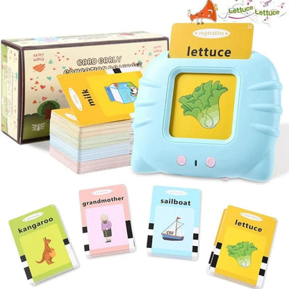 Talking Flash Cards for Kids – Interactive Electronic English Learning Toy with Audio, Educational Sight Word Reader for Toddlers, Preschool & Kindergarten