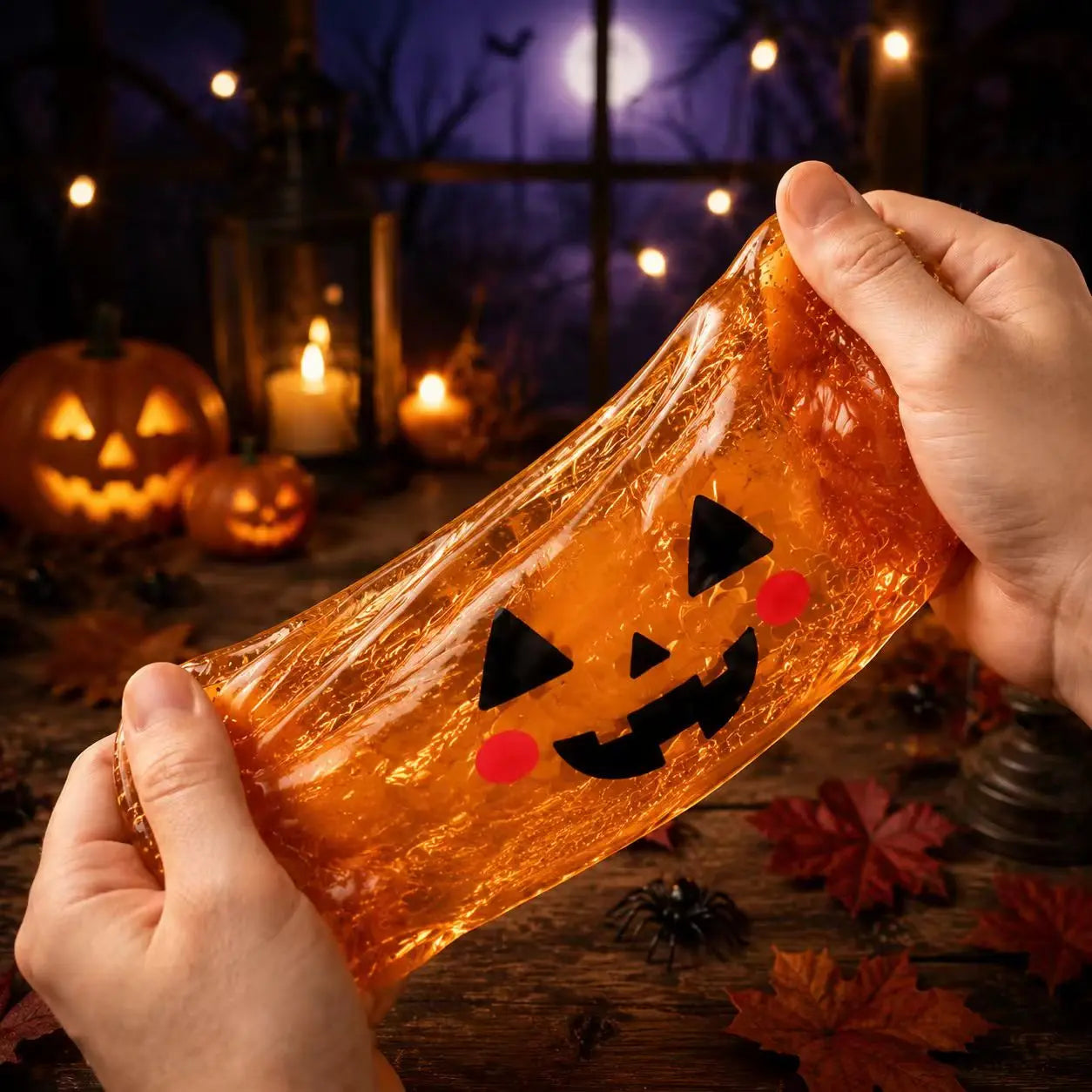 Cute Halloween Ghost Squishy Toy Set – Portable Stress Relief Squeeze Toys for Kids & Adults, Party Favors & Holiday Gifts
