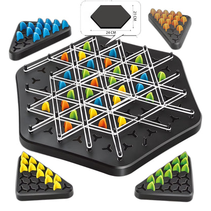 Chain Triangle Chess Splendor Duel Board Game – Strategic Family Logic Game for Kids & Adults