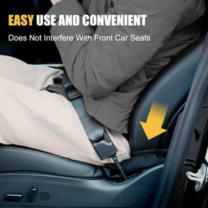 Car Seat Storage Net Organizer – Double Layer Elastic Mesh Handbag Holder with Adjustable Straps for Front Seats