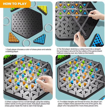 Chain Triangle Chess Splendor Duel Board Game – Strategic Family Logic Game for Kids & Adults