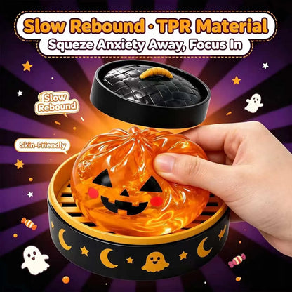 Cute Halloween Ghost Squishy Toy Set – Portable Stress Relief Squeeze Toys for Kids & Adults, Party Favors & Holiday Gifts