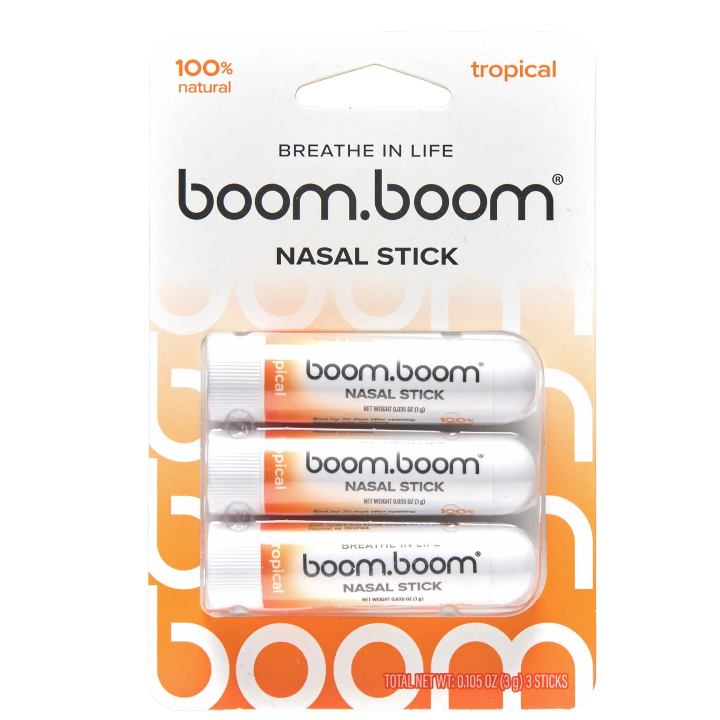 BoomBoom Nasal Stick – Essential Oil Nasal Inhaler with Vapor Flow Technology for Refreshing, Easy Breathing & Daily Wellness