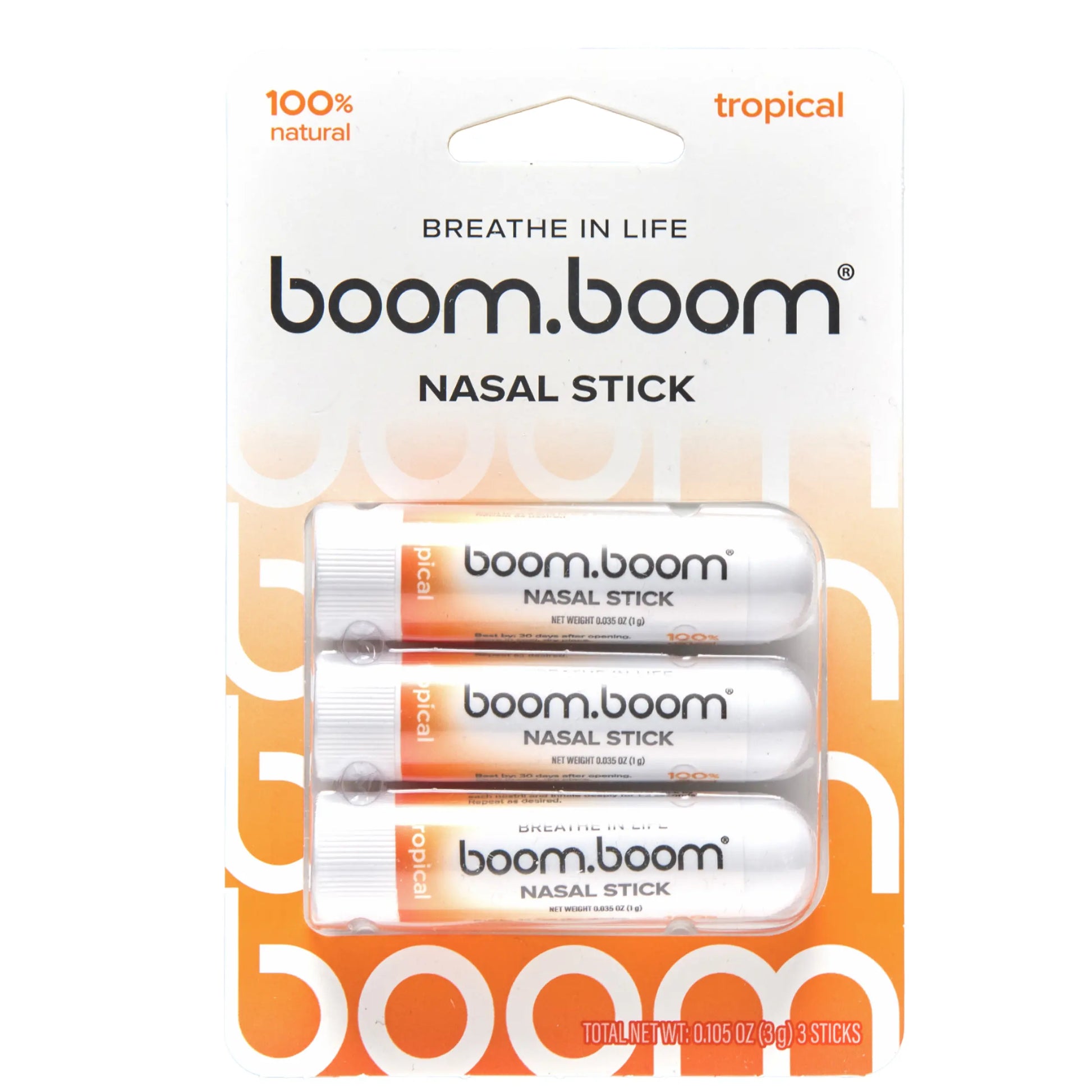 BoomBoom Nasal Stick – Essential Oil Nasal Inhaler with Vapor Flow Technology for Refreshing, Easy Breathing & Daily Wellness