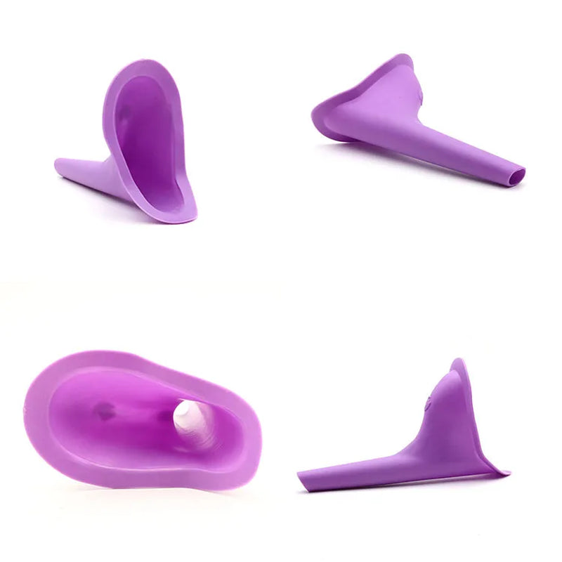 Portable Female Urinal – Soft Silicone Stand-Up Pee Device for Camping, Hiking, Travel & Outdoor Adventures