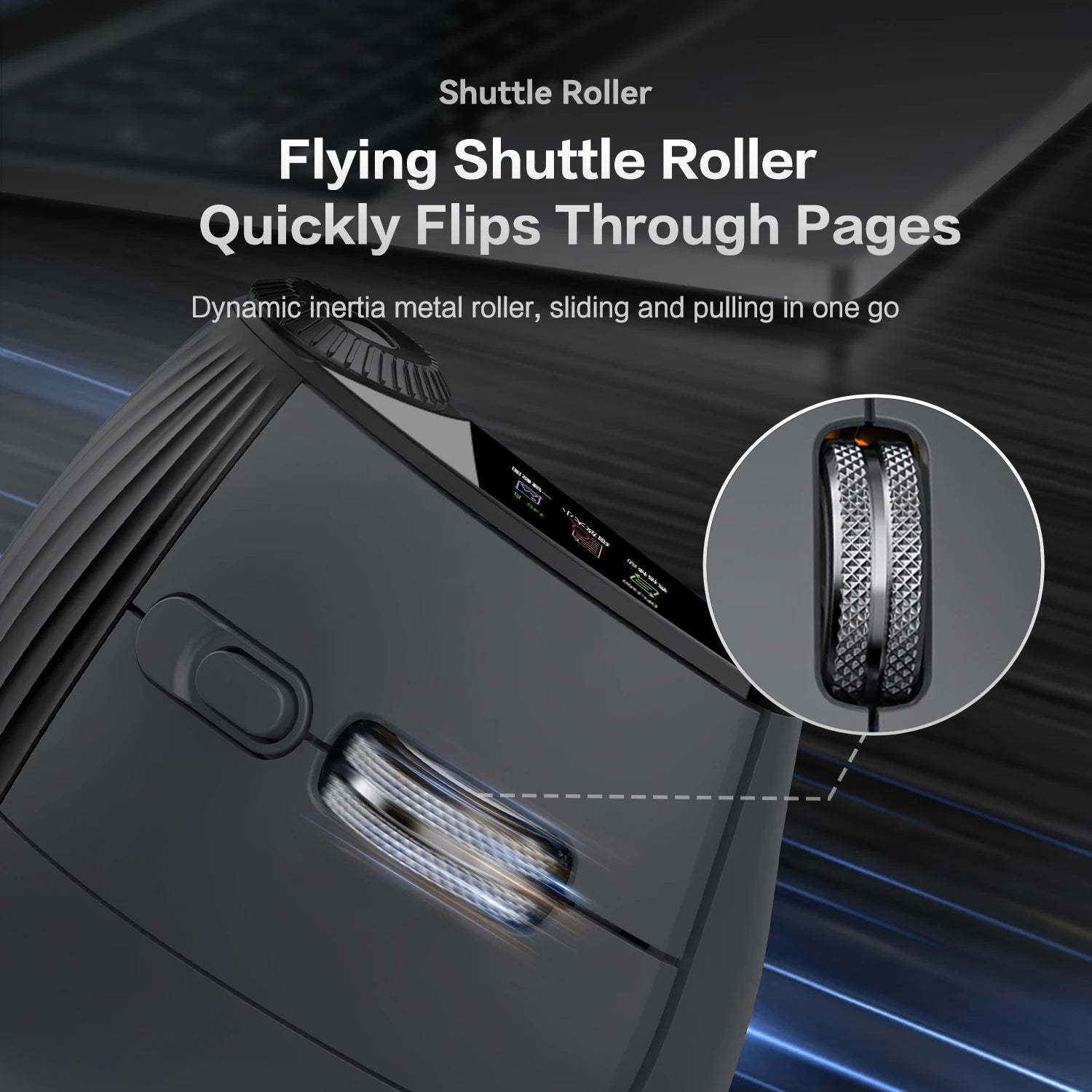 RGB Wireless Ergonomic Vertical Mouse – Bluetooth & USB Rechargeable Silent Click Mouse with RGB Backlit & Scroll Wheel