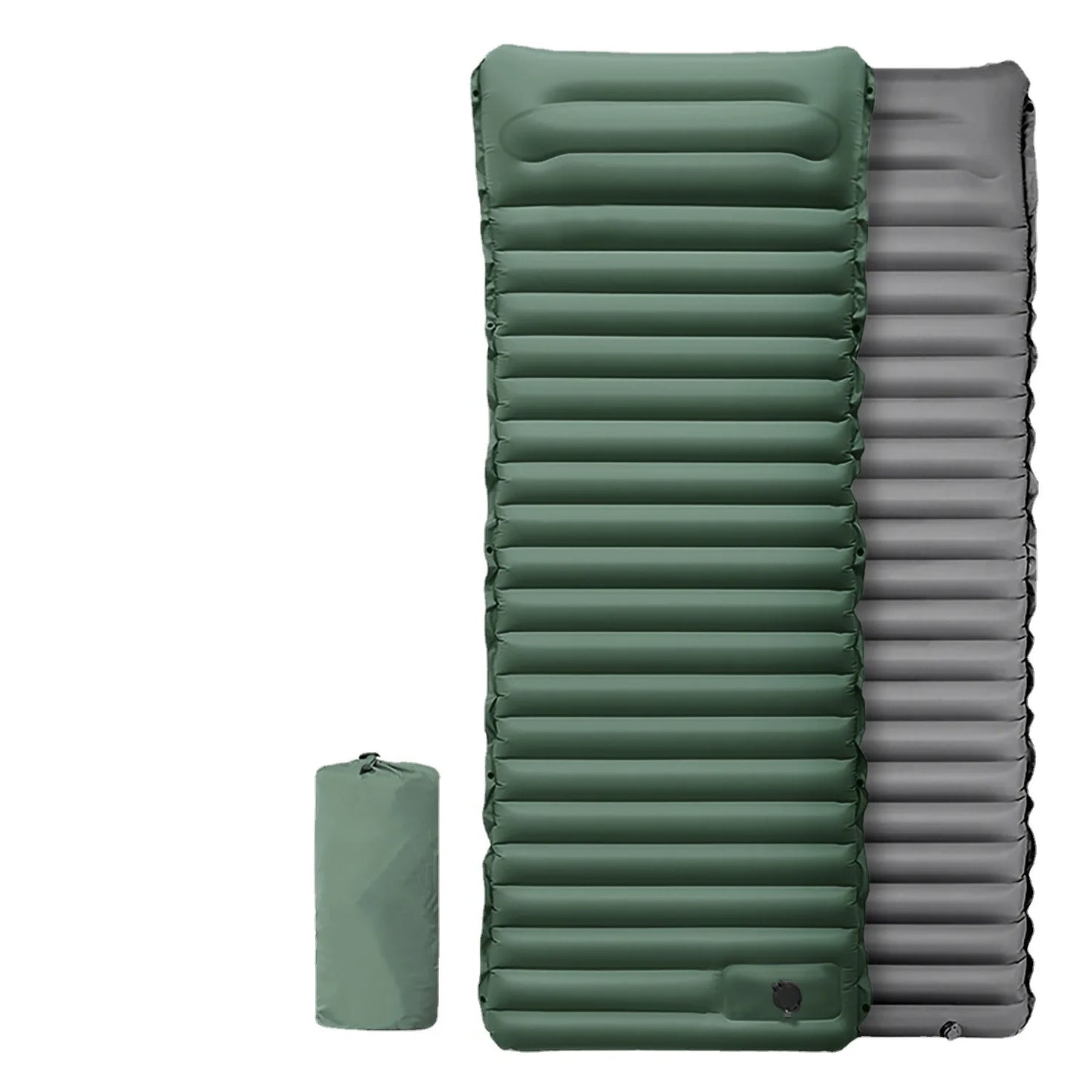 Ultralight Inflatable Camping Sleeping Pad – Air Mattress with Built-In Foot Pump & Pillow for Hiking, Backpacking & Travel