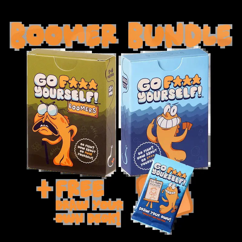 Go F* Yourself Adult Card Game – Hilarious Party Game for 3–10 Players, 52 Funny Cards, Fast & Easy to Learn, Perfect for Game Nights, White Elephant Gifts & Stocking Stuffers