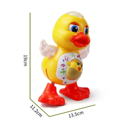 Electric Dancing Duck Toy with Music & Flashing LED Lights – Interactive Educational Toy for Kids