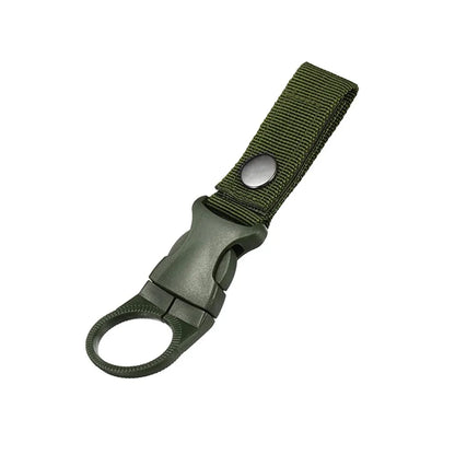 Quickdraw Carabiner Water Bottle Holder Clip – Molle Backpack Hanger Hook for Hiking, Camping & Outdoor Adventures