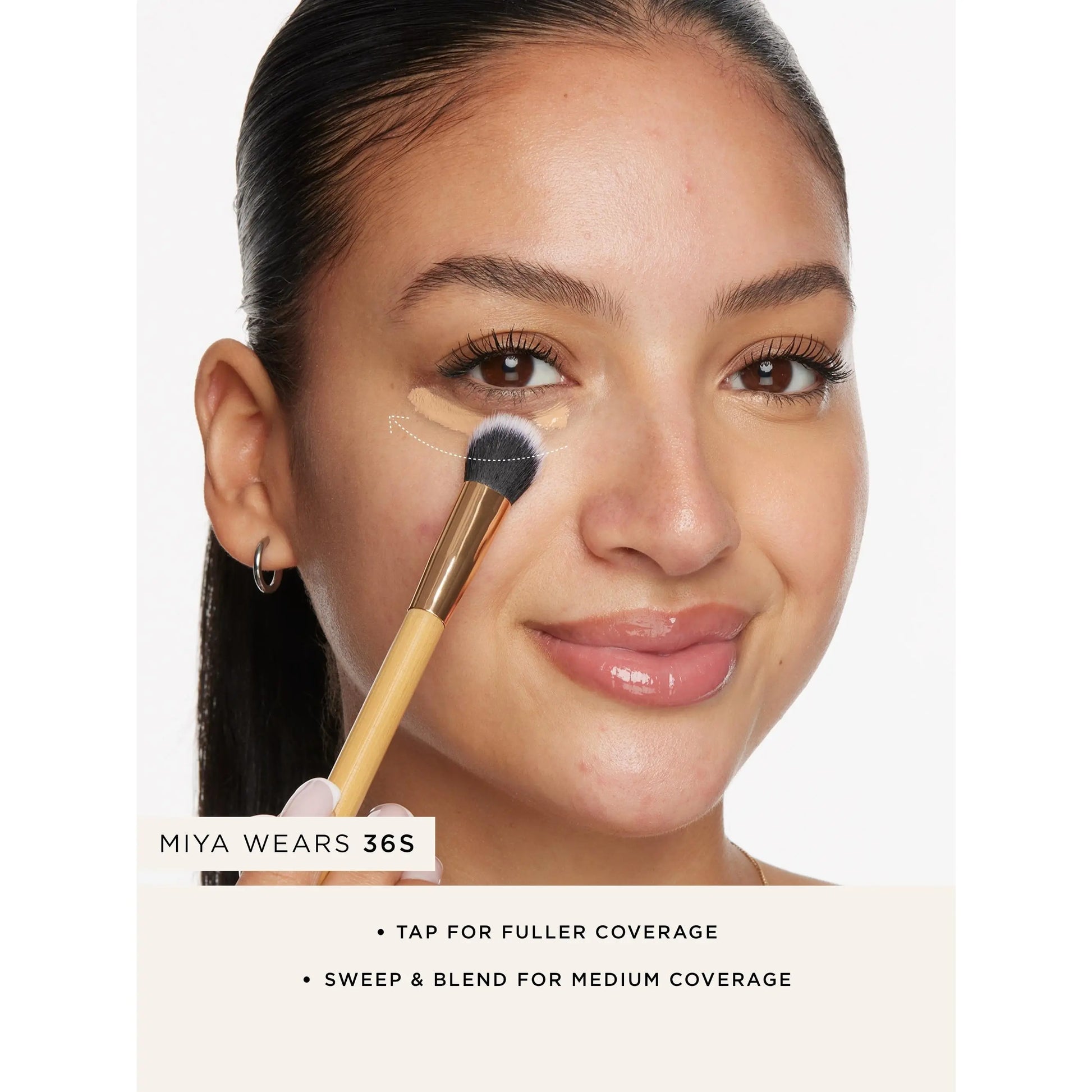 Tarte Concealer Paw Brush – Angled Makeup Brush for Seamless Concealer, Foundation & Cream Product Application
