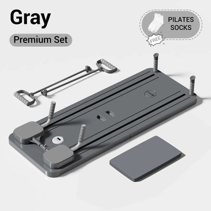 UMAY 5-in-1 Foldable Pilates Board Set – Multifunctional Home Fitness Equipment with Pilates Board, Resistance Bands & Yoga Socks