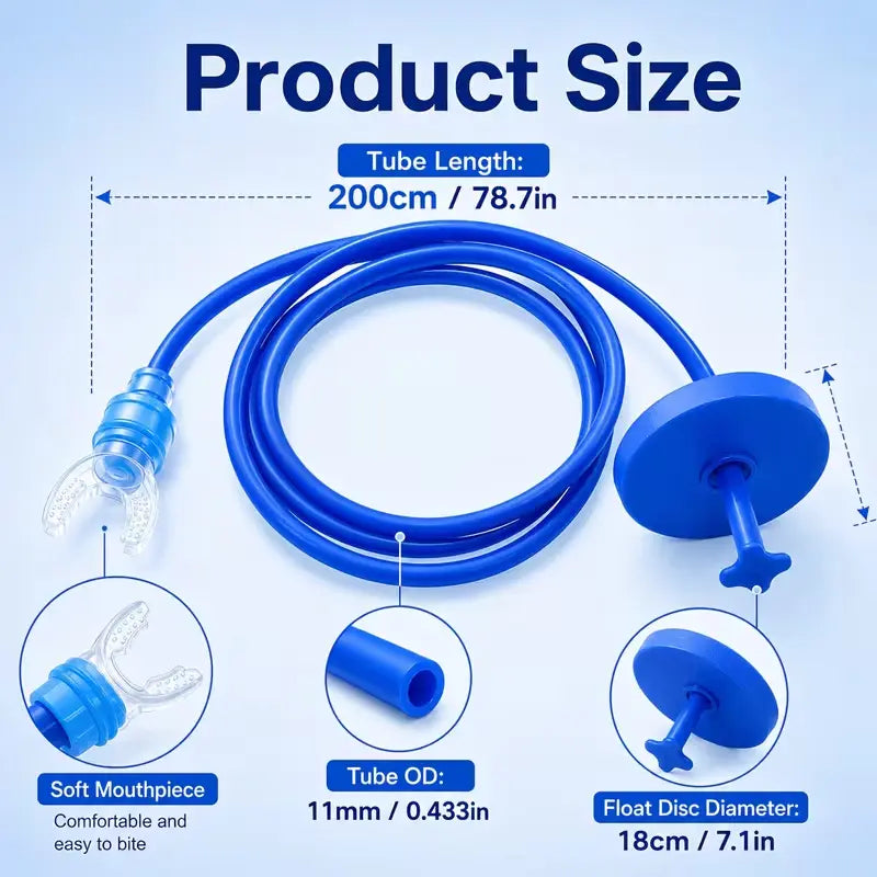 Scuba Diving Oxygen Supply Set – Leak-Proof Silicone Breathing Valve with Splash-Resistant Regulator, Snorkels & Diving Mask for Pool Training