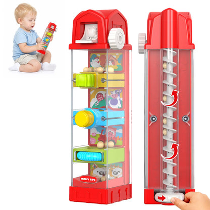 Montessori Farm Egg Drop Toy for Toddlers Ages 2–4 – Fine Motor Learning Activity, Cause & Effect Educational Toy, Quiet Travel Gift for Boys & Girls