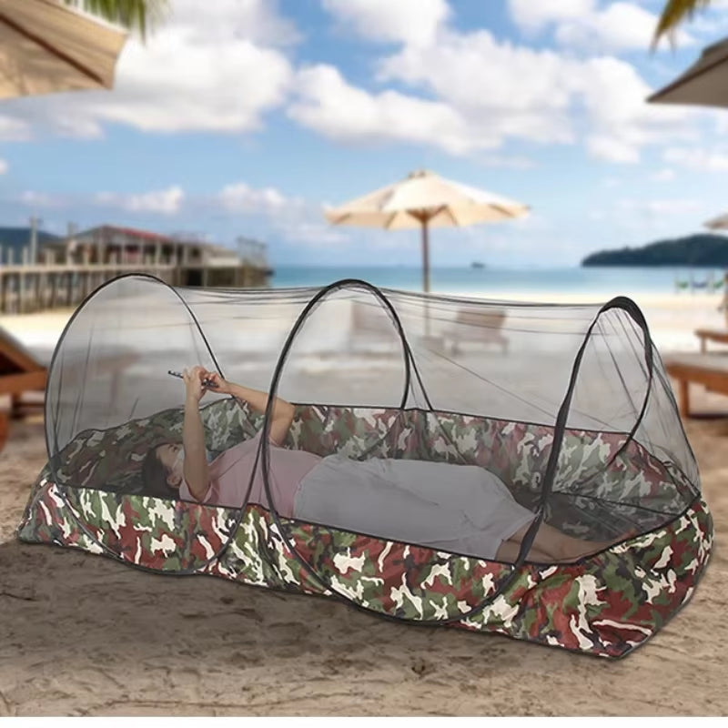 Waterproof Camping Mosquito Net Tent – Portable Folding Shelter with Single Door for Outdoor, Garden & Travel