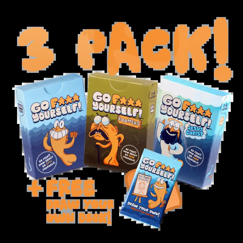 Go F* Yourself Adult Card Game – Hilarious Party Game for 3–10 Players, 52 Funny Cards, Fast & Easy to Learn, Perfect for Game Nights, White Elephant Gifts & Stocking Stuffers
