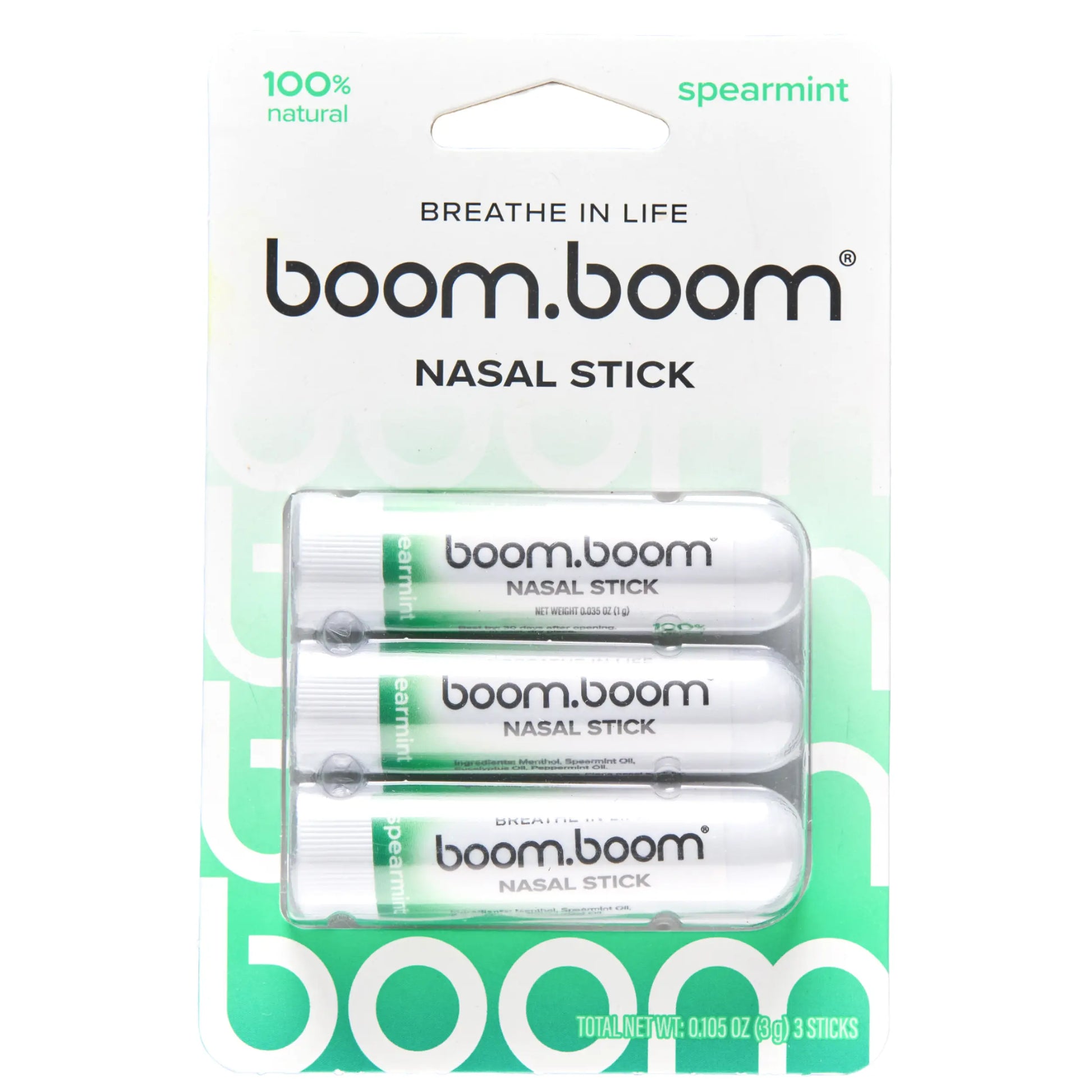 BoomBoom Nasal Stick – Essential Oil Nasal Inhaler with Vapor Flow Technology for Refreshing, Easy Breathing & Daily Wellness