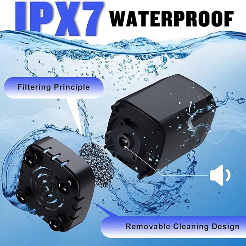 Portable Camping Shower – 6000mAh Rechargeable Electric Shower Pump with LED Display & Adjustable Shower Head