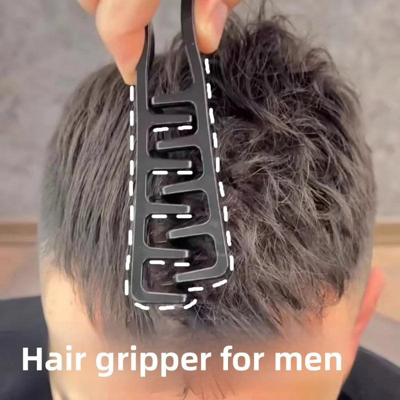 Men's Hair Volumizing Comb – Z-Shape Root Lift Styling Comb for Fluffy Hairstyles, Bangs & Seamless Hair Parting