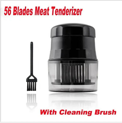Professional 56-Blade Stainless Steel Meat Tenderizer – Heavy-Duty Steak, Beef & Poultry Tenderizing Tool for Faster Marinating and Juicier Meat