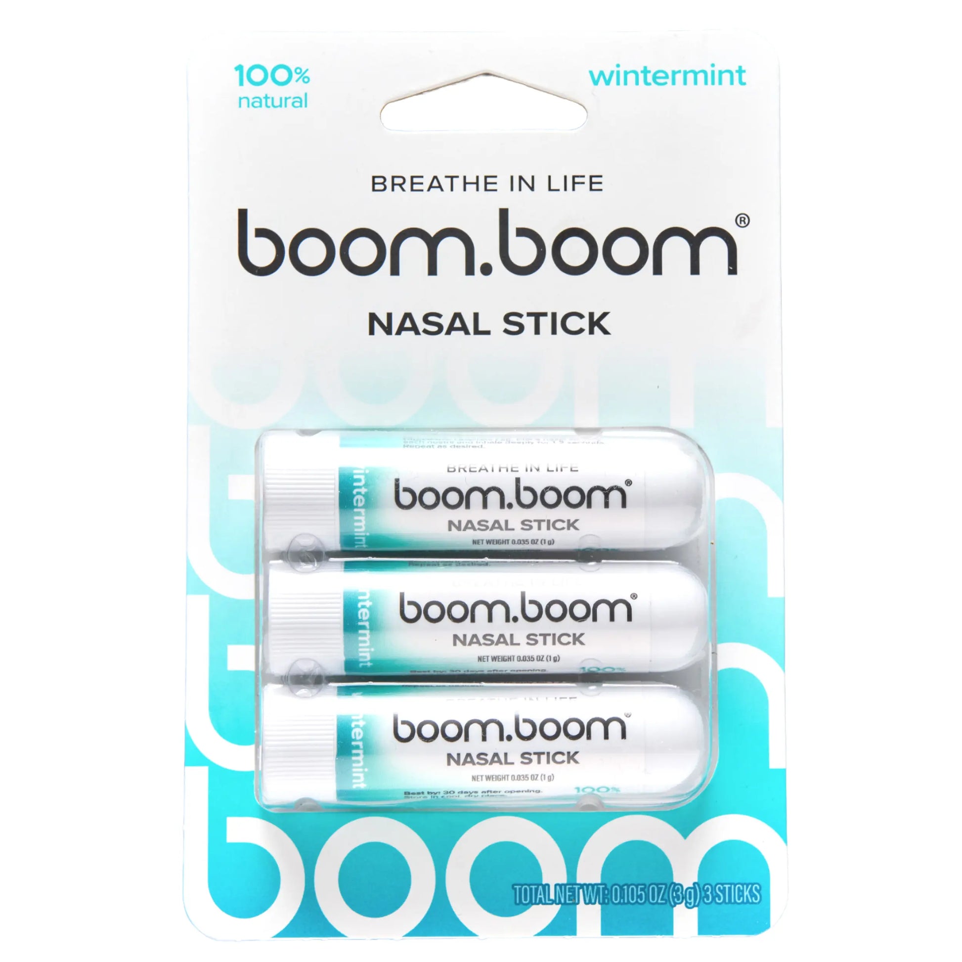 BoomBoom Nasal Stick – Essential Oil Nasal Inhaler with Vapor Flow Technology for Refreshing, Easy Breathing & Daily Wellness